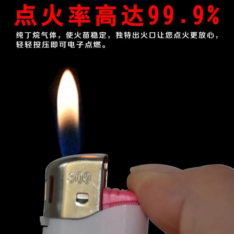 کلاسیک یک یوانی آتش مستقیم جعبهای 50 عدد فندک یکبارمصرف شفاف عمده کارخانه فروشگاه دخانیات و مشروب خردهفروشی سوپرمارکت