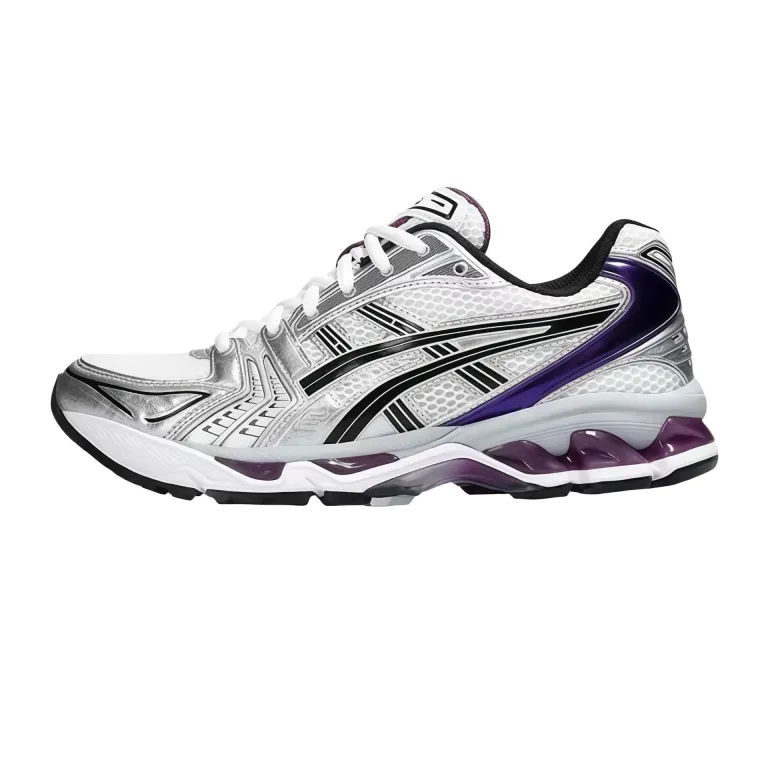 kayano14کفش دویدن ضربه‌گیر زنانه و مردانه ساق کوتاه کفش ورزشی راحتی K14رویه مشکی تنفس‌پذیر و مقاوم در برابر سایش