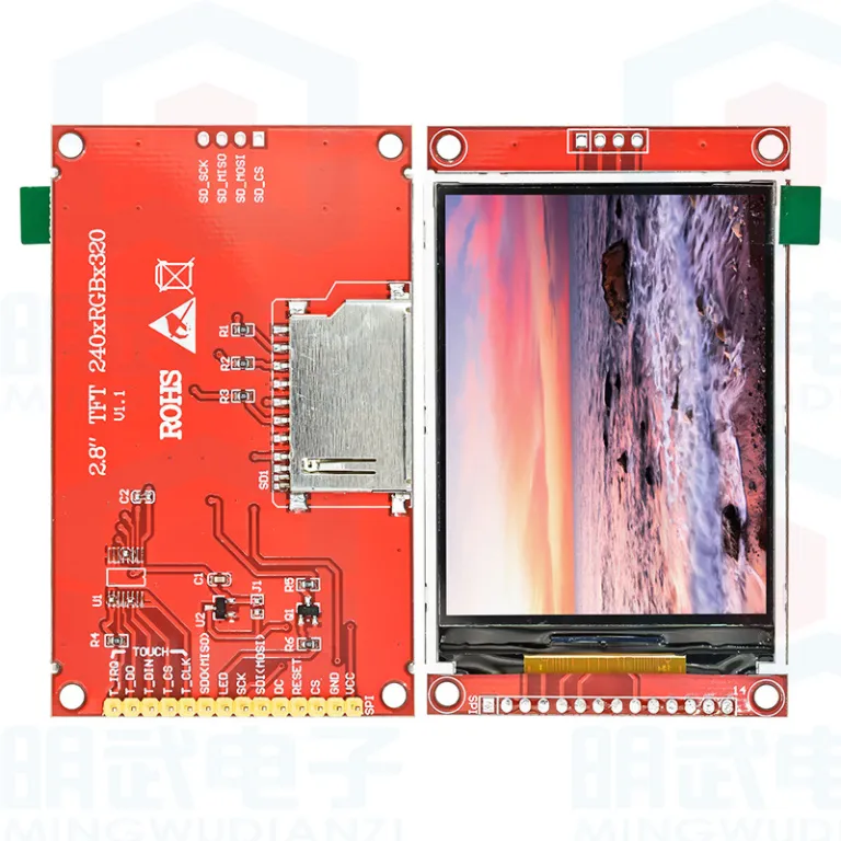 2.2 اینچ / 2.4 / 2.8 / 3.2 / 3.5 / 4.0 اینچ ماژول نمایشگر LCD رنگی لمسی TFT با رابط سری SPI