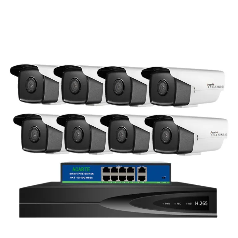 دوربین مداربسته POE 800 مگاپیکسلی با کیفیت بالا و دید در شب استارلایت 4K برای فضای باز، مناسب سیستم امنیتی