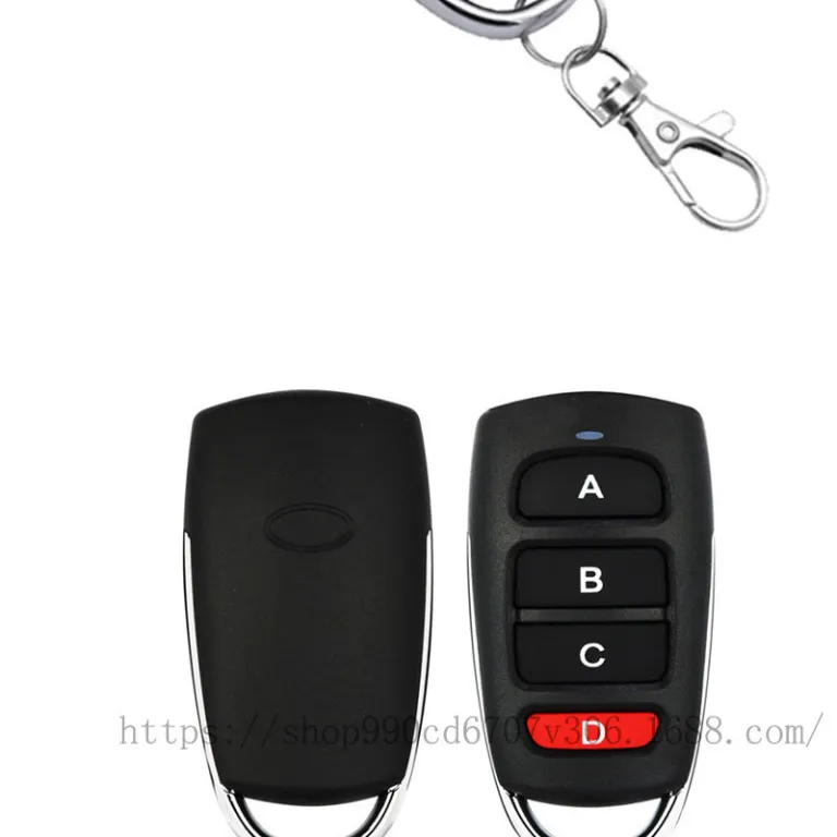 ریموت کنترل بیسیم کپی قوی 4 کاناله 433/315MHZ برای درب پارکینگ، راهبند، درب کرکرهای تلسکوپی، کرکره برقی و دزدگیر
