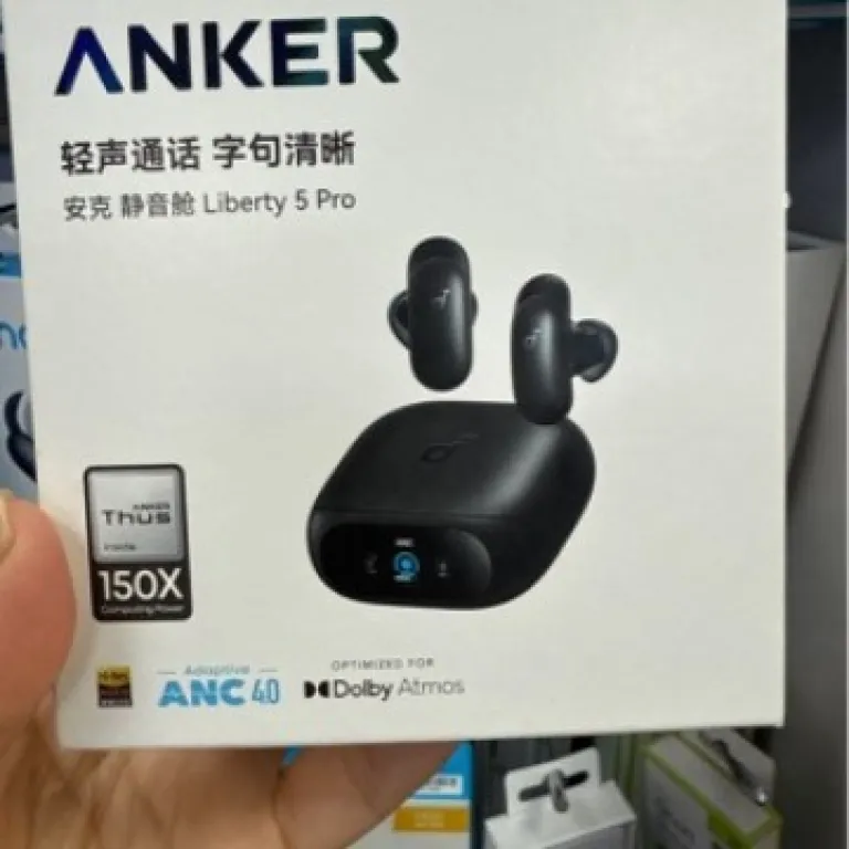 هدفون بی‌سیم بلوتوثی نویزکنسلینگ فعال Anker Liberty 5Pro اتاق جلسه بی‌صدا D1203