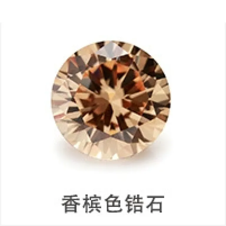3x3~10x10mm سنگ زیرکونیا اوژو نگین الماس بدلی لوازم DIY مربع قهوه‌ای