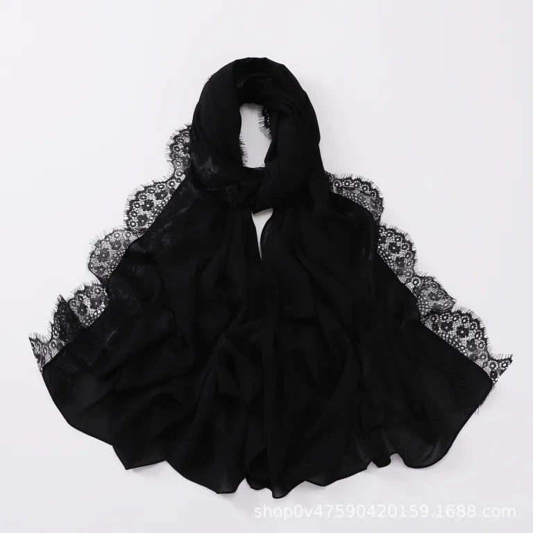 روسری توری شیفون زنانه، ساده و همه‌پسند، مناسب پوشش سر، روسری ضدآفتاب، شال، جدیدترین مدل، عرضه عمده از تولیدکننده