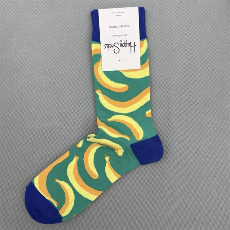 جوراب رنگی HappySocks مردانه طرح کارتونی فانتزی اینستاگرامی ساق‌متوسط بیرونی خیابانی