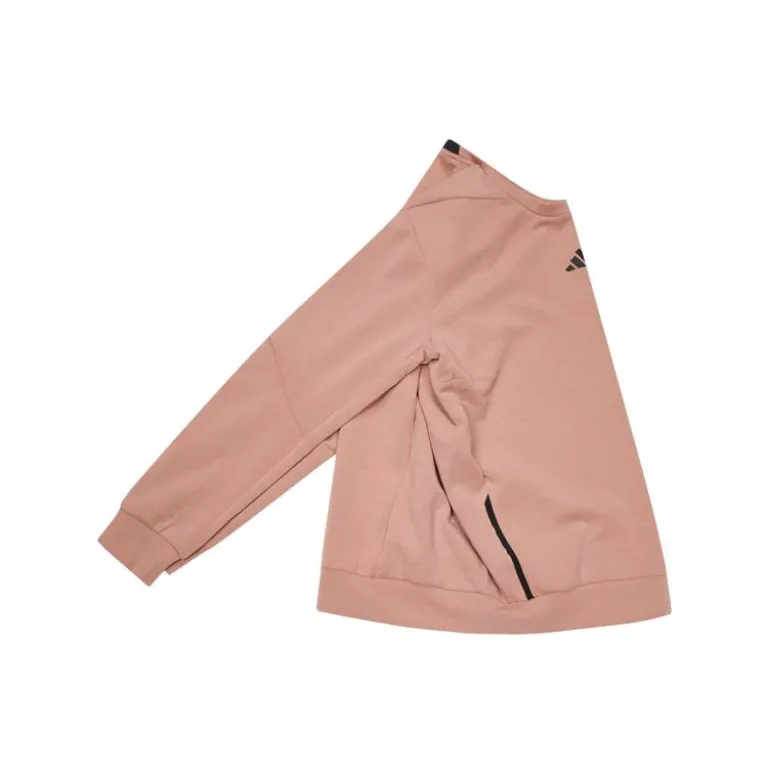 سویشرت یقه‌گرد مردانه adidas پاییزه و بهاره با لوگوی کوچک، راحت و مقاوم برای ورزش و استفاده روزمره