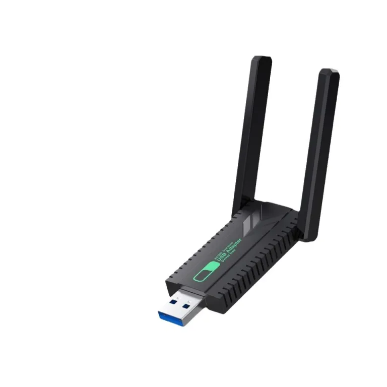دانگل وای‌فای USB دو بانده گیگابیتی بدون نیاز به درایور 5G گیرنده وای‌فای برای کامپیوتر رومیزی، لپ‌تاپ و فرستنده