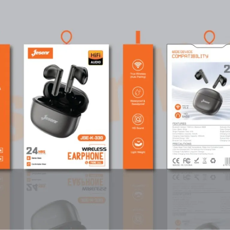 هدفون بلوتوث بی‌سیم JesenrAI با ترجمه هوشمند JSE-K330 مناسب برای اپل، اندروید و TWS هواچیانگ‌بی