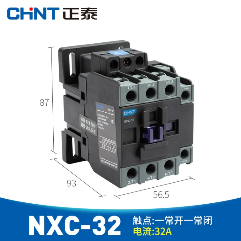 کنتاکتور AC چینت 220V سه‌فاز CJX2-12/1810/25/32/40/65/95NXC380V24V
