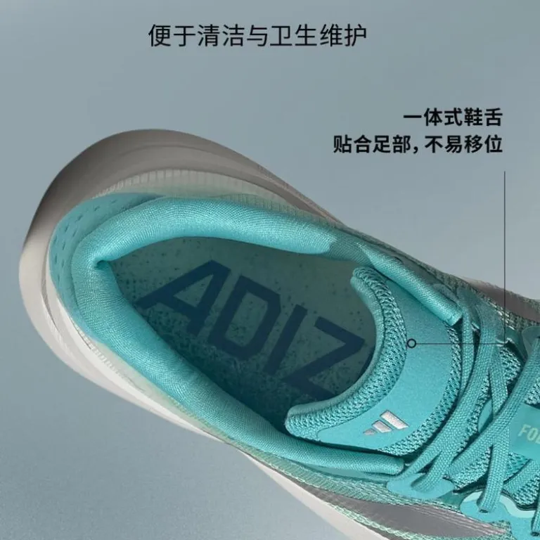 کفش دویدن زنانه آدیداس ADIZERO BOSTON 13 W سبک و تنفس‌پذیر با رویه کوتاه