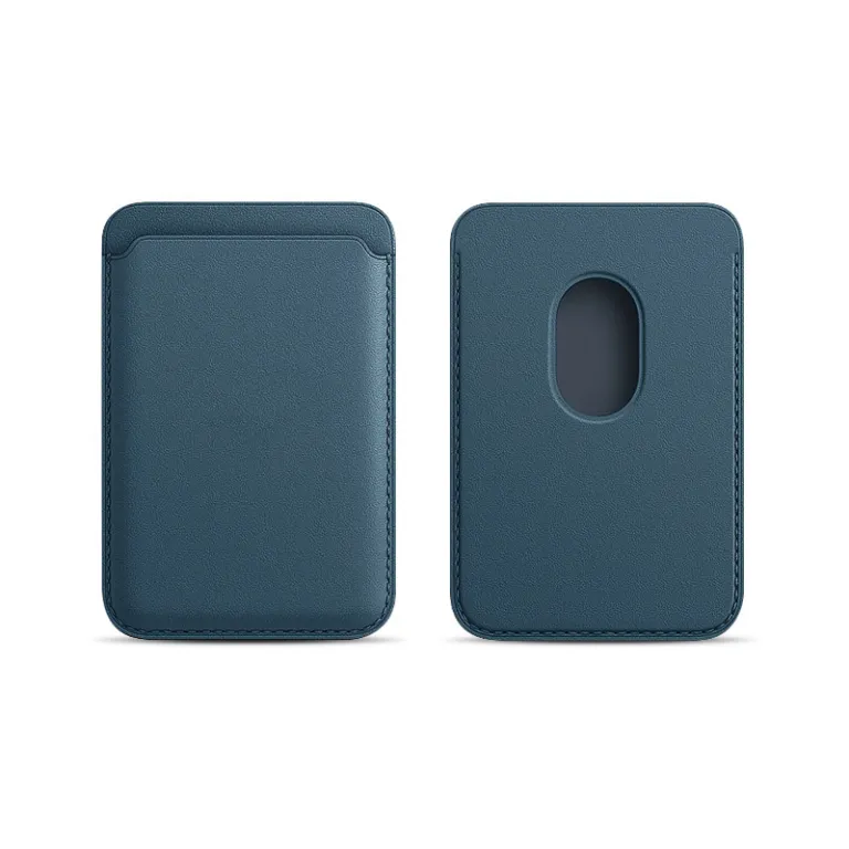کیف کارت چرم PU مگ‌سیف با آهنربای قوی مناسب اپل 16Pro کیف کارت قاب گوشی iPhone17 جا کارتی مگنتی