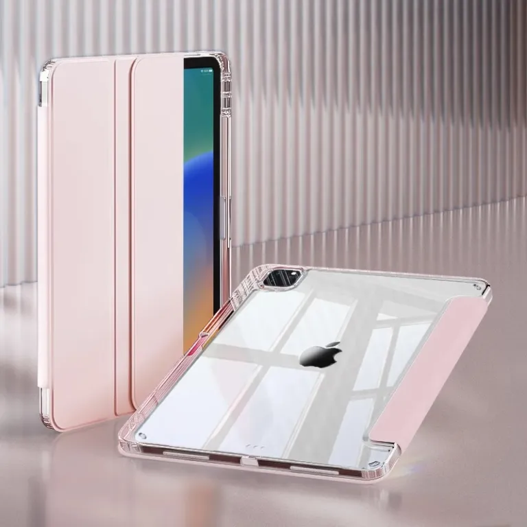 کیف محافظ ضد ضربه Air8 تبلت 13 اینچ مدل Pro2022 سری iPad با جای قلم 12 و پایه سه‌تکه