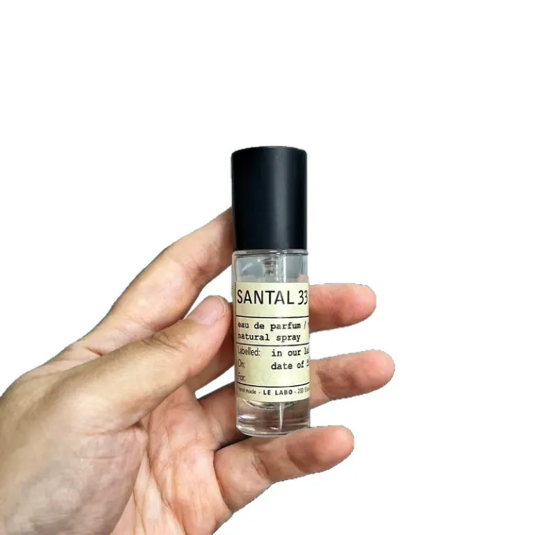 10ML15ML بطری تقسیم عطر شیشهای اسپری قابل حمل با درپوش چوب گردو و راش، خالی و فشاری