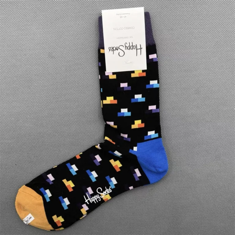 جوراب رنگی HappySocks مردانه طرح کارتونی فانتزی اینستاگرامی ساق‌متوسط بیرونی خیابانی