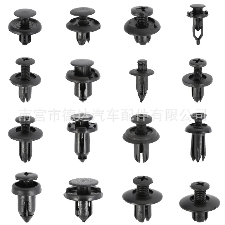 جعبه‌ای کراس بورد گیره خودرو 620pcs کیت اتصال دهنده ثابت خودرو، پرچ و گیره سپر و گلگیر