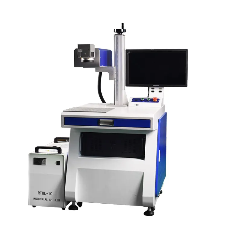 3W5W10W دستگاه لیزر مارکینگ UV پیشرفته برای شیشه، عقیق، کریستال، سرامیک و فیلم