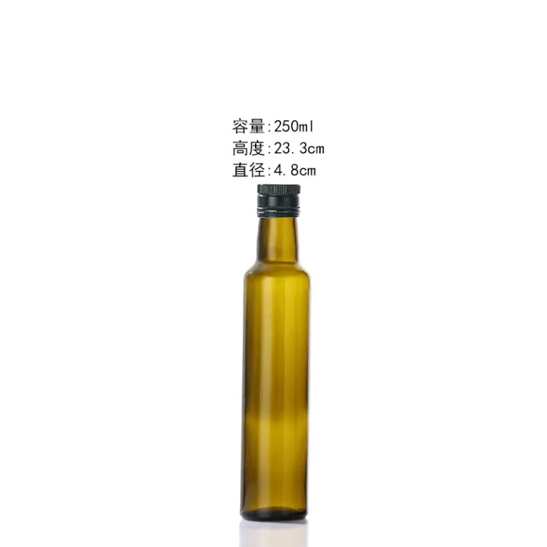 بطری شیشه‌ای خالی روغن زیتون، بطری روغن کاملیا، روغن فلفل سیچوان، روغن گردو، روغن کنجد خانگی و آشپزخانه تجاری