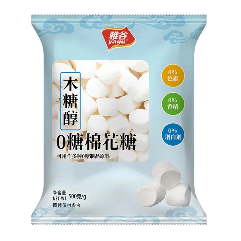 پنبه‌نبات سفید خالص یاگو 500g پنبه‌نبات کم‌شیرین طعم اصلی مواد اولیه شیرینی برفی و آبنبات و تنقلات