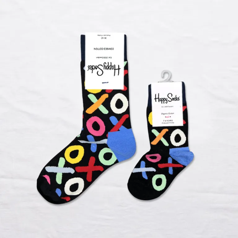 جوراب بچگانه HappySocks طرح کارتونی ساق متوسط مدل هایپی مناسب دختر و پسر برای استفاده بیرون از منزل طرح بامزه عمده و خانوادگی