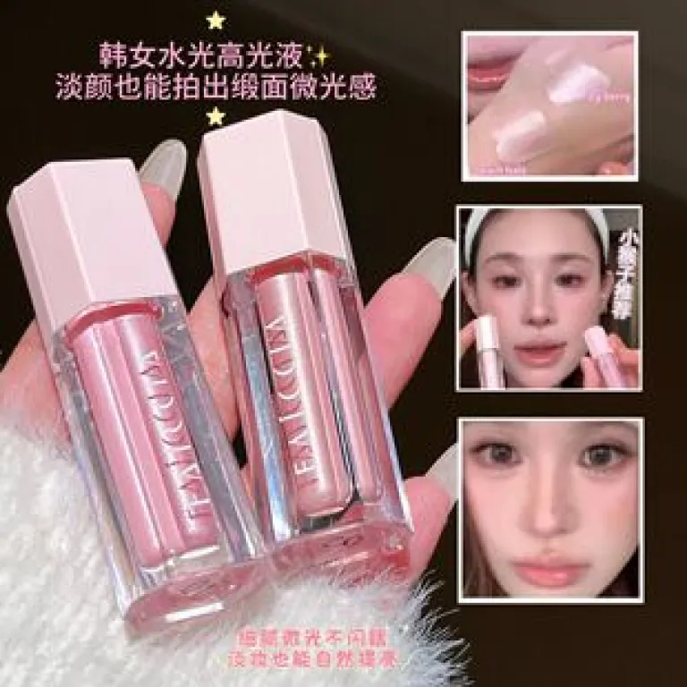 رژگونه گرادیان faiccia با درخشش مرواریدی و هایلایت، مناسب سایه چشم بنفش و کانتور طبیعی برای برجسته‌سازی و روشن‌کردن پوست، اصل