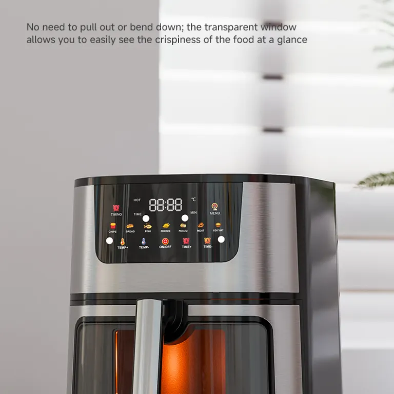 سرخ‌کن بدون روغن Airfryer 15L با ظرفیت بالا، چندکاره خانگی از جنس استیل ضدزنگ، مجهز به پنجره دید و المنت حرارتی بالا و پایین