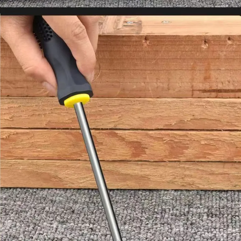 دسته پیچ‌گوشتی کارخانه‌ای دوطرفه چهارسو و دوسو آهنربایی ضدلغزش با روکش لاستیکی پیچ‌گوشتی چندکاره