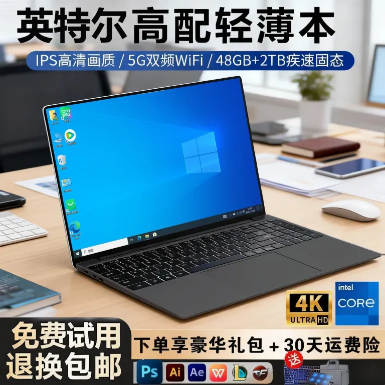 لپ‌تاپ 15.6 اینچی Core i7 با طراحی N5095 برای کار، سرگرمی و بازی