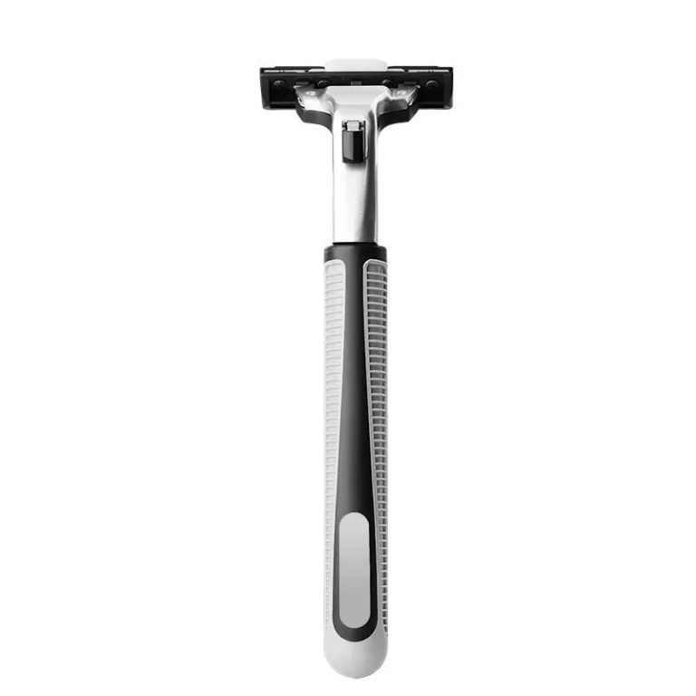 تیغ اصلاح دولایه مردانه دستی تیغ ریشتراش تیغ اصلاح صورت قدیمی 2 لایه سر تیغ و دسته