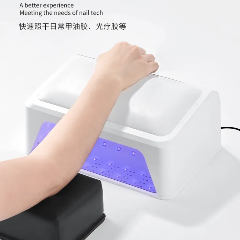 چراغ UV پرقدرت خشک‌کن سریع لاک ژل دو دست با طراحی یک‌خطی و قابل حمل