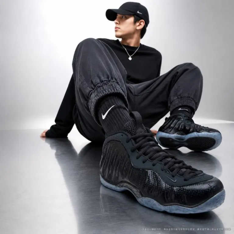 کفش مردانه Nike AIR FOAMPOSITE ONE ساق کوتاه مقاوم در برابر سایش، کفش ورزشی شیک و راحتی برای استفاده روزمره