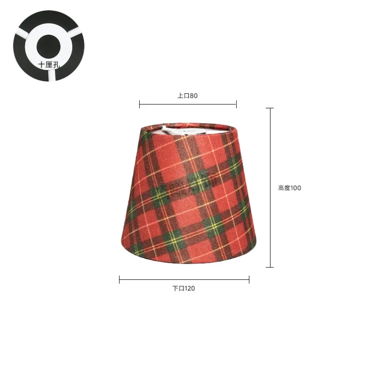 آباژور پارچه‌ای طرح کریسمس مناسب اقامتگاه، هتل، چراغ کنار تخت و دیوارکوب، تزئینات جشن کریسمس و چراغ رومیزی