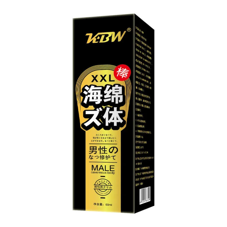 کرم ماساژ بزرگ‌کننده KBW XXL برای بافت اسفنجی 60ML، روغن ماساژ مخصوص بزرگ‌سازی و تمرین آلت تناسلی مردانه
