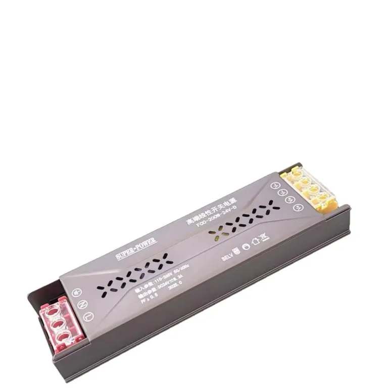 منبع تغذیه سوئیچینگ نیمه‌رزینی بلک گلد 220v به 12v24v ترانس برق DC برای تابلوهای LED و حروف نورانی