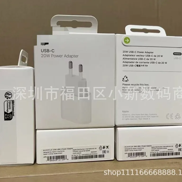 شارژر اورجینال مناسب اپل Iphone20W PD اروپایی 20W Power Adapter