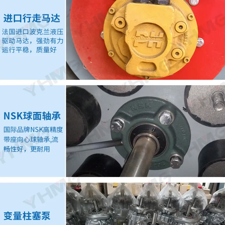 غلتک جاده‌ای کوچک کارخانه‌ای 1-8 تنی دستی و نشیمن‌دار مدل کامل با گواهی کیفیت EPA اروپا/CE