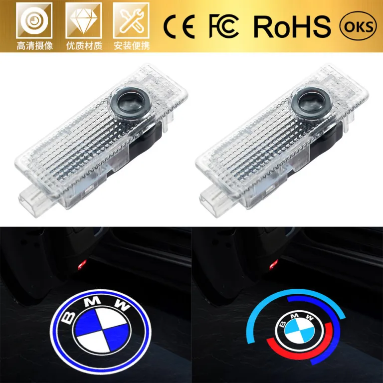 چراغ خوش‌آمدگویی مناسب بی‌ام‌و پروژکتور لیزری LED طرح لوگو چراغ درب خودرو برای تغییر و ایجاد نور محیطی