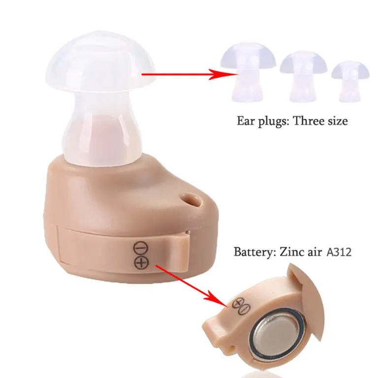 سمعک پرفروش برون‌مرزی AXONK-80Hearingaids تقویت‌کننده صدا نامرئی داخل گوشی پزشکی و خانگی