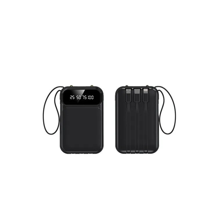 3C دارای گواهی 22.5W پاوربانک 20000 میلی‌آمپر با ظرفیت بالا، شارژ سریع، مینی و دارای کابل داخلی، قابل سفارشی‌سازی