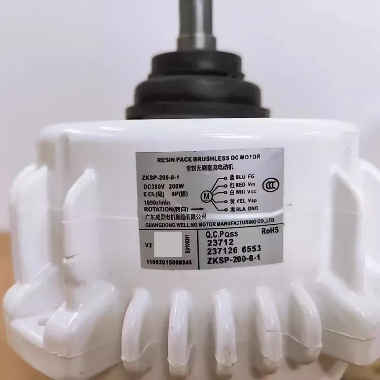 مناسب برای موتور بیرونی کولر گازی مرکزی ZKSP-200-8-1 فن موتور DC بدون جاروبک پنج‌سیمه 200W