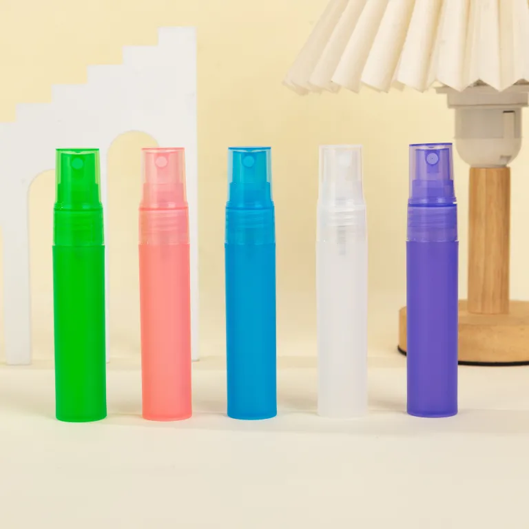 5ml10ml15ml20ml بطری نمونه پلاستیکی اسپری، بطری خالی عطر و محلول ضدعفونی‌کننده