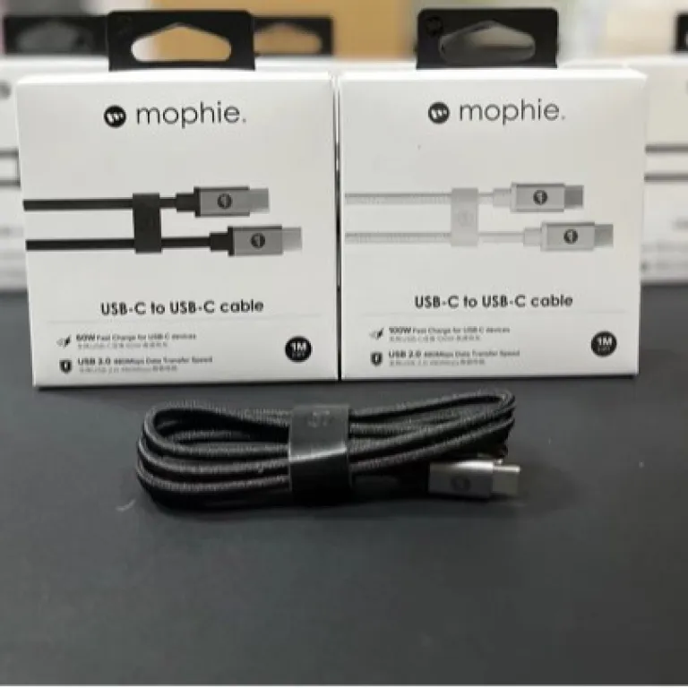 کابل دیتا mophie مورفی 1 متر 60W شارژ سریع دو سر C مناسب برای اپل 17/16/15 سری 100w