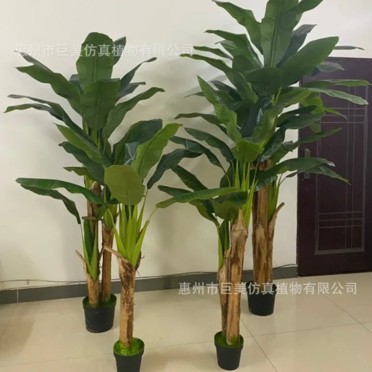ترکیب گیاهان مصنوعی بزرگ، درخت مصنوعی گلدانی، درخت مصنوعی برای دکوراسیون داخلی و خارجی، درخت موز، نخل شامادورا، عمده فروشی