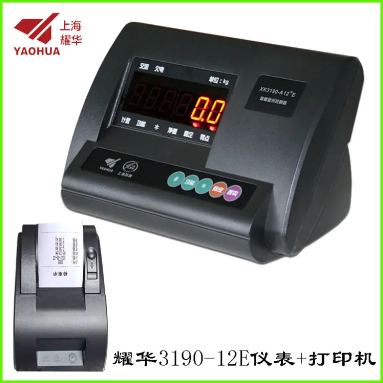 نمایشگر باسکول شانگهای یائوهوا XK3190A12EAS1 سر ترمینال کنترل کمی 232 اتصال به کامپیوتر