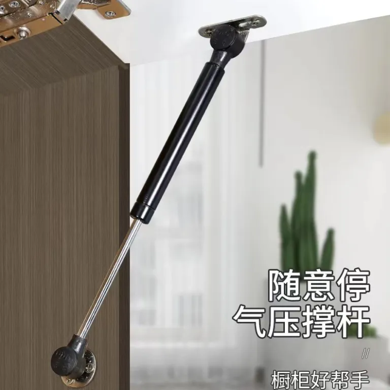 جک آرام‌بند درب کابینت شیشه‌ای، میله پنوماتیک بالابر درب، ضربه‌گیر هیدرولیک کوتاه، توقف در هر موقعیت، تولید کارخانه