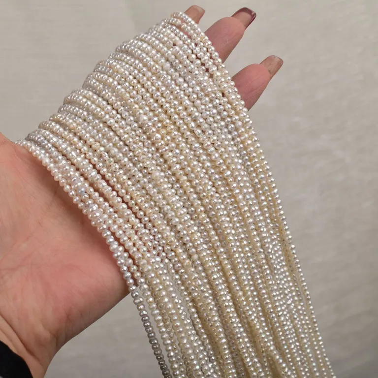 مروارید آب شیرین طبیعی باروک اشکال نامنظم در اندازه‌های متنوع مروارید رشته‌ای پیچ‌دار برای ساخت زیورآلات