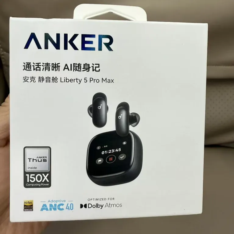 هدفون بی‌سیم بلوتوثی نویزکنسلینگ فعال Anker Liberty 5Pro اتاق جلسه بی‌صدا D1203
