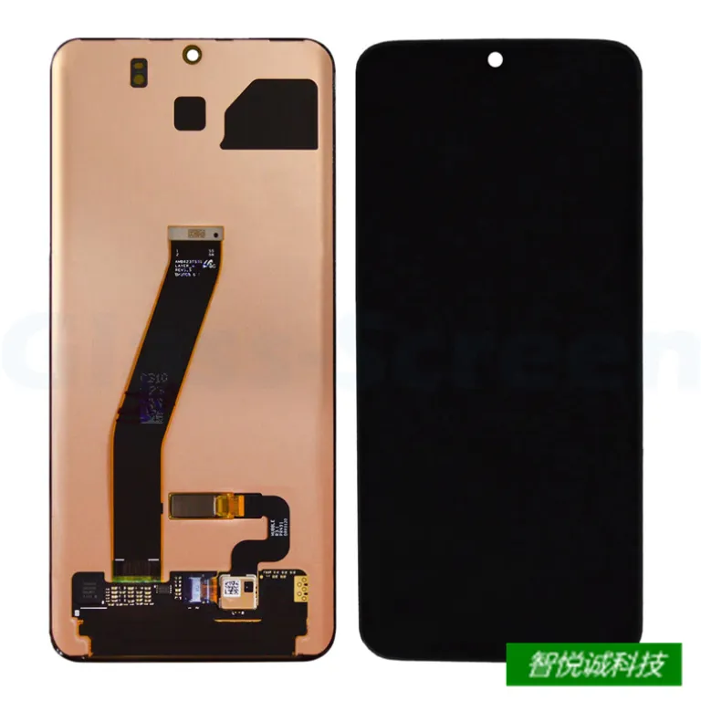 مناسب سامسونگ S20Plus مجموعه صفحه‌نمایش با قاب S20+ خمیده 5G کریستال مایع G985 صفحه‌نمایش اصلی AMOLED