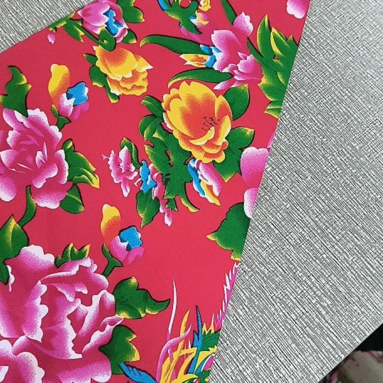 روسری گلدار شمال شرقی چین طرح گل درشت مثلثی برای رقص میدانی یانگگه ست لباس رقص اکسسوری روسری چاپی