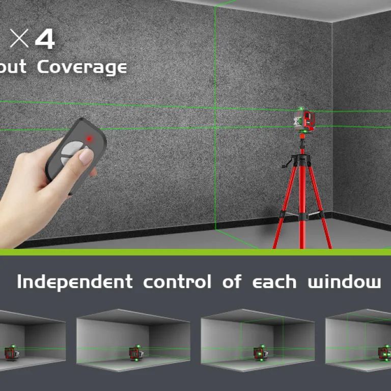 تراز لیزری LFINE 16 خط 4D3D12 خط با پایه laserlevel