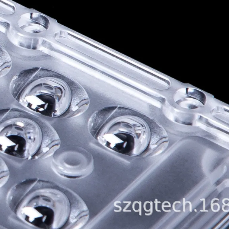 L130*W130mm لنز اپتیکی 4 عدد 3030 5050LED-36 لنز مربعی چراغ خیابانی
